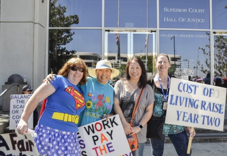 加州硅谷圣县高等法院逾400名员工罢工