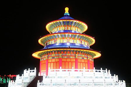 壯麗的中國古蹟天壇。（Lumination活動官網提供）